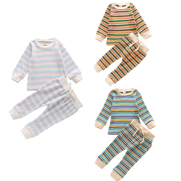 Striped Long Sleeve Baby Suit